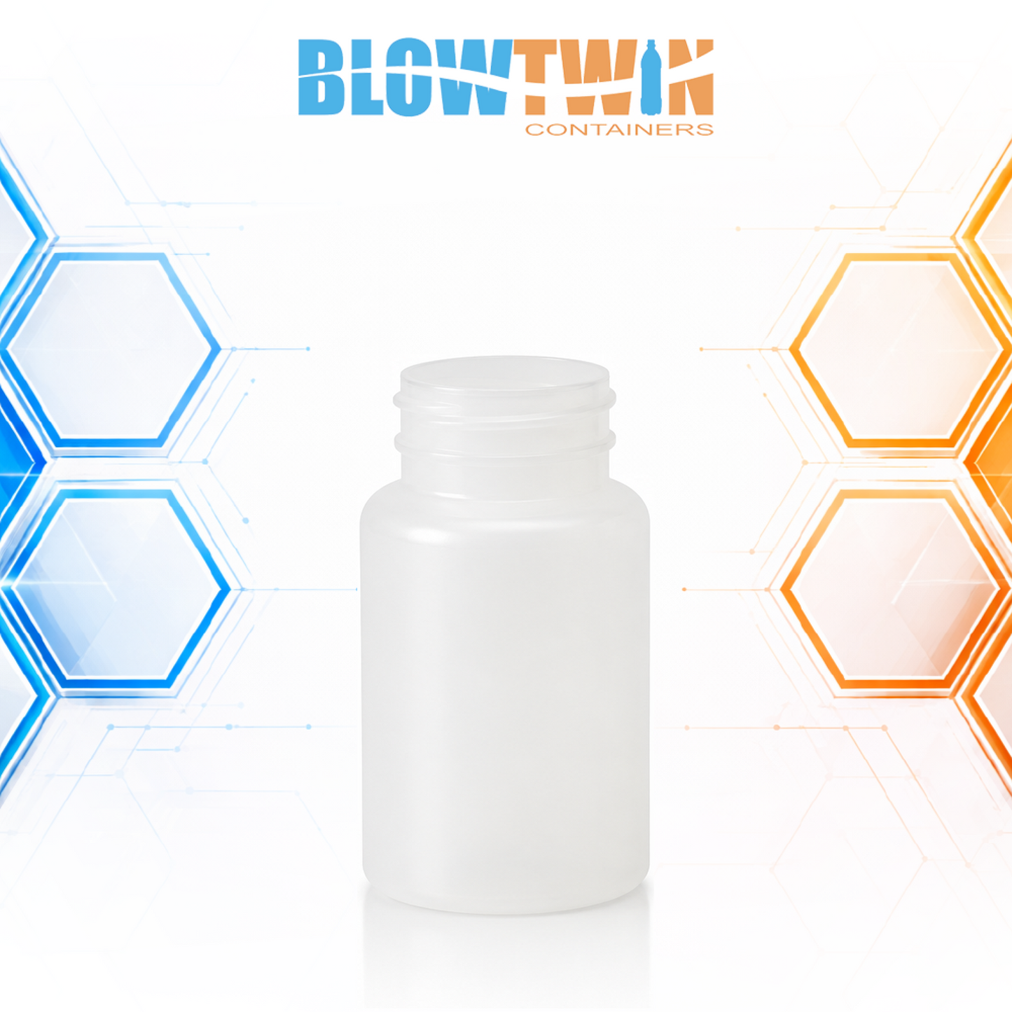 150cc Natural HDPE pill packer bottle 38-400 neck finish