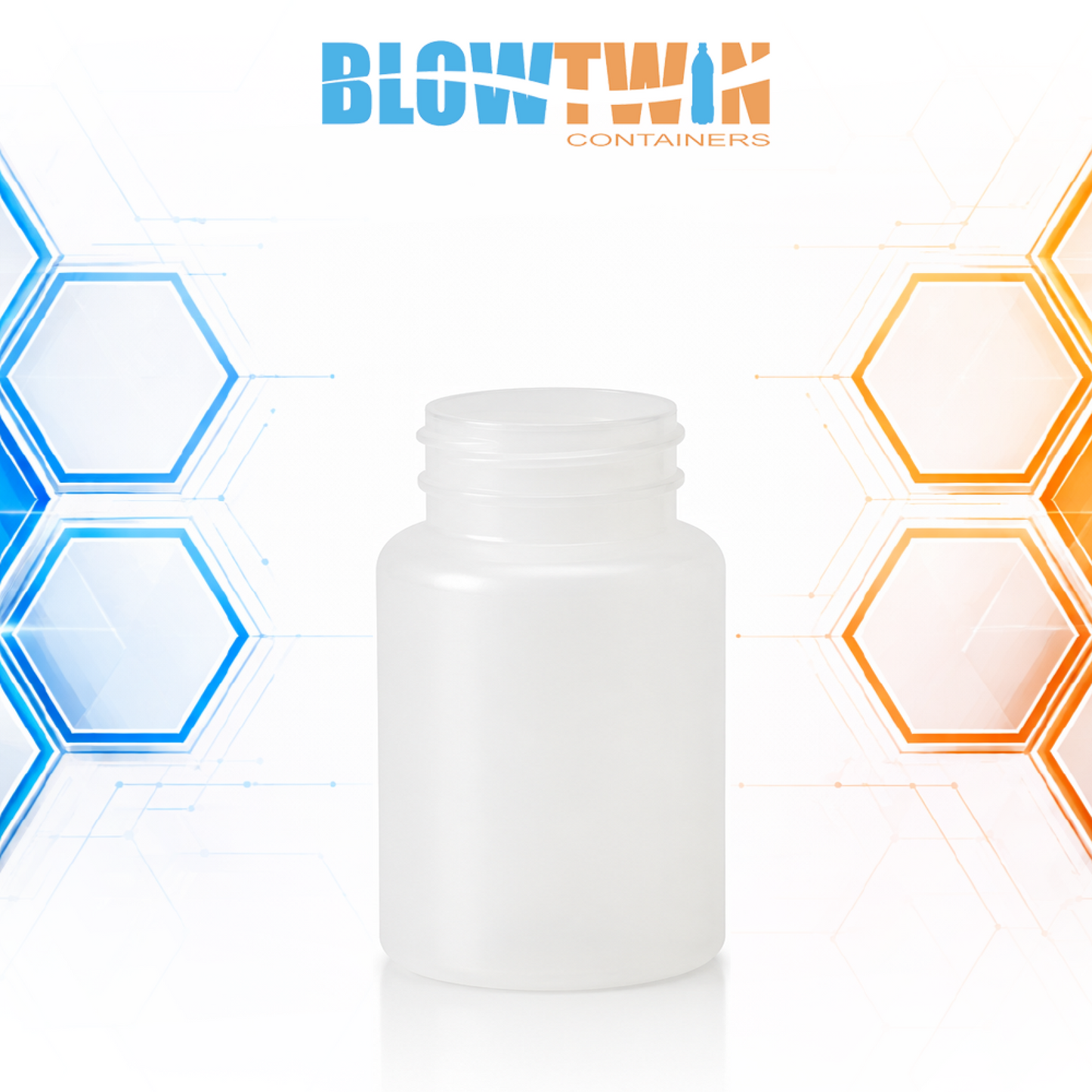 175cc Natural HDPE pill packer bottle 38-400 neck finish