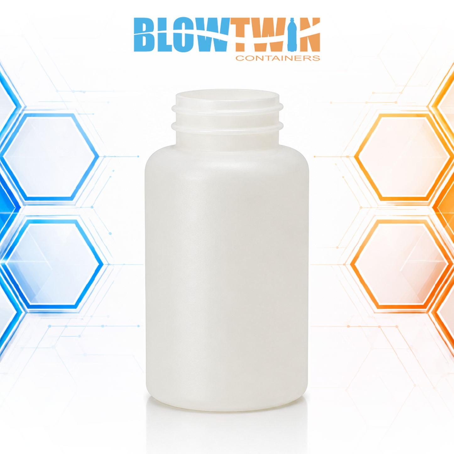 250cc Natural HDPE pill packer bottle 38-400 neck finish
