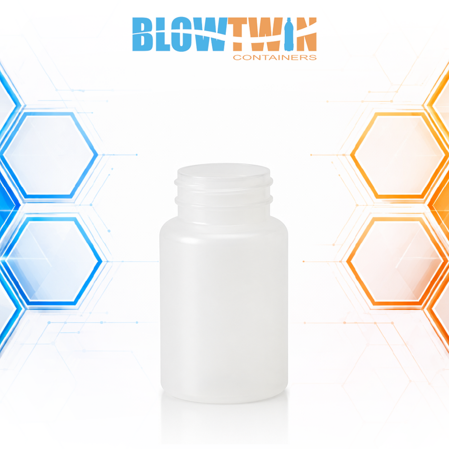 120cc Natural HDPE pill packer bottle 38-400 neck finish