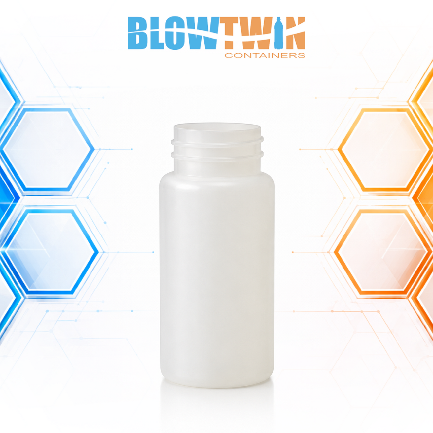 150cc Natural Tall HDPE pill packer bottle 38-400 neck finish