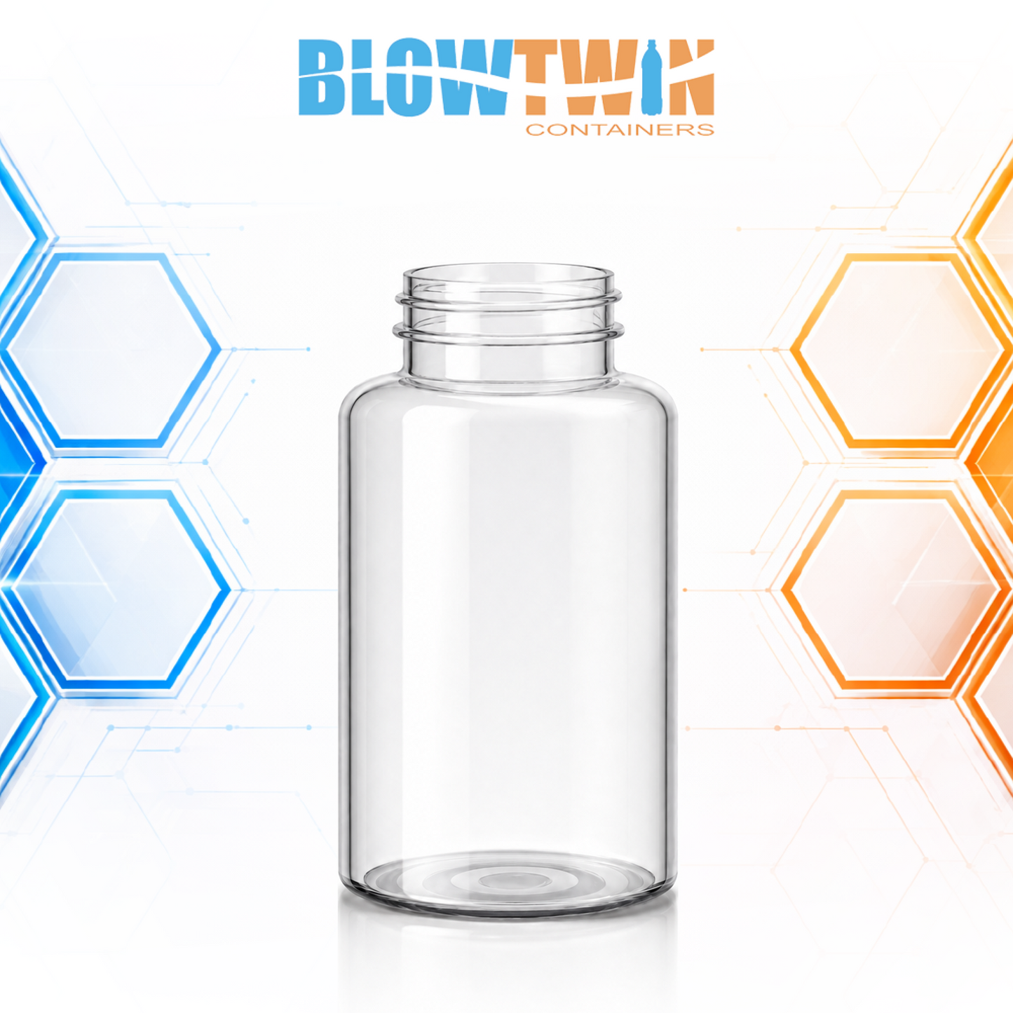 200cc PET Packer Bottle – 38/400 Neck Finish