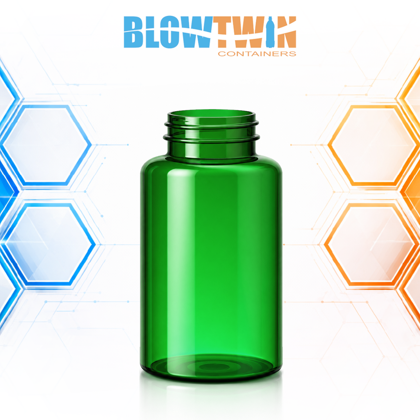 200cc PET Packer Bottle – 38/400 Neck Finish